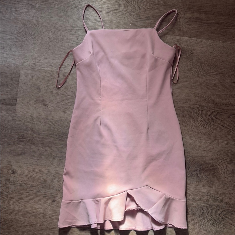 Pink Spaghetti Strap Dress